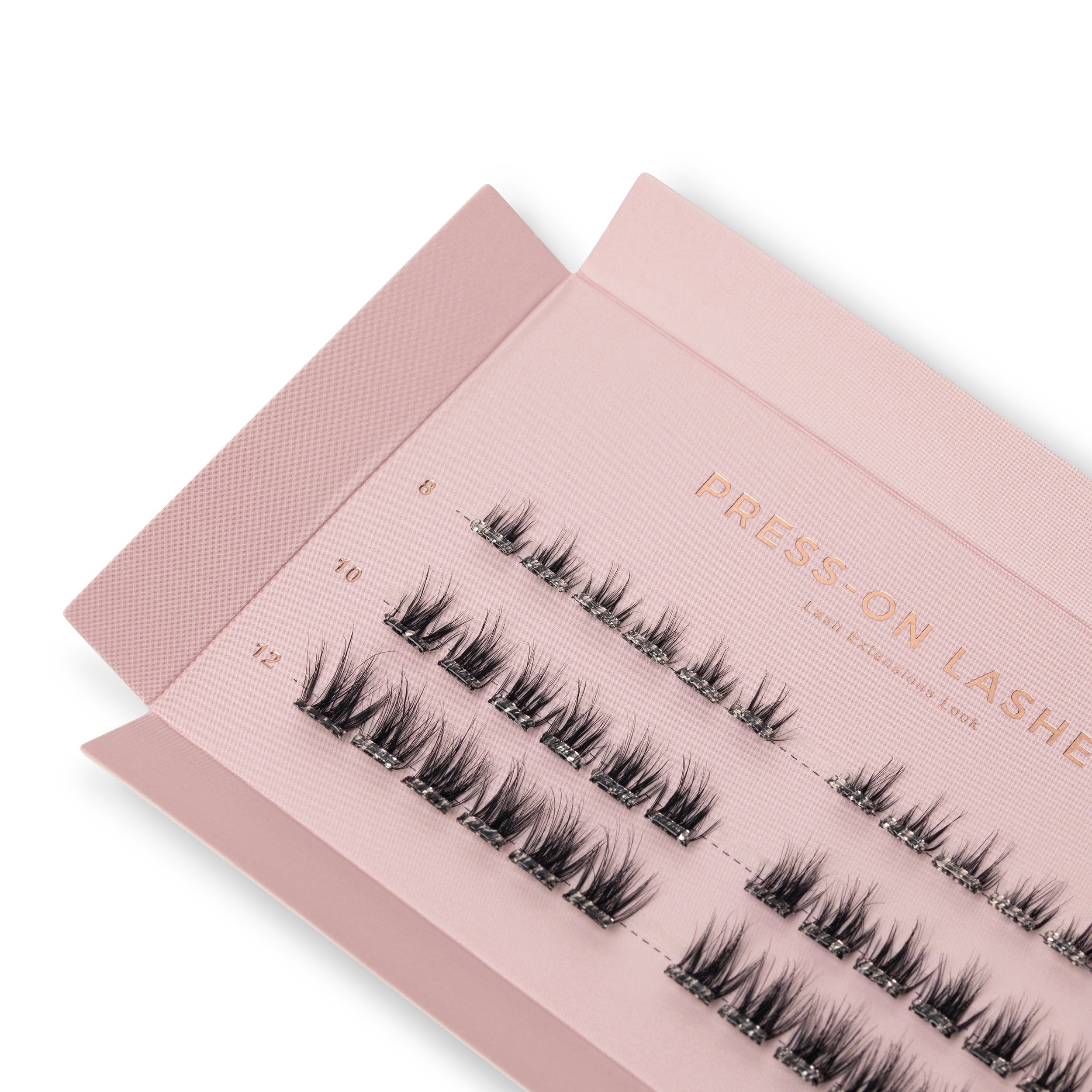 Press On Lashes - Wispy Onyx (clear bond)