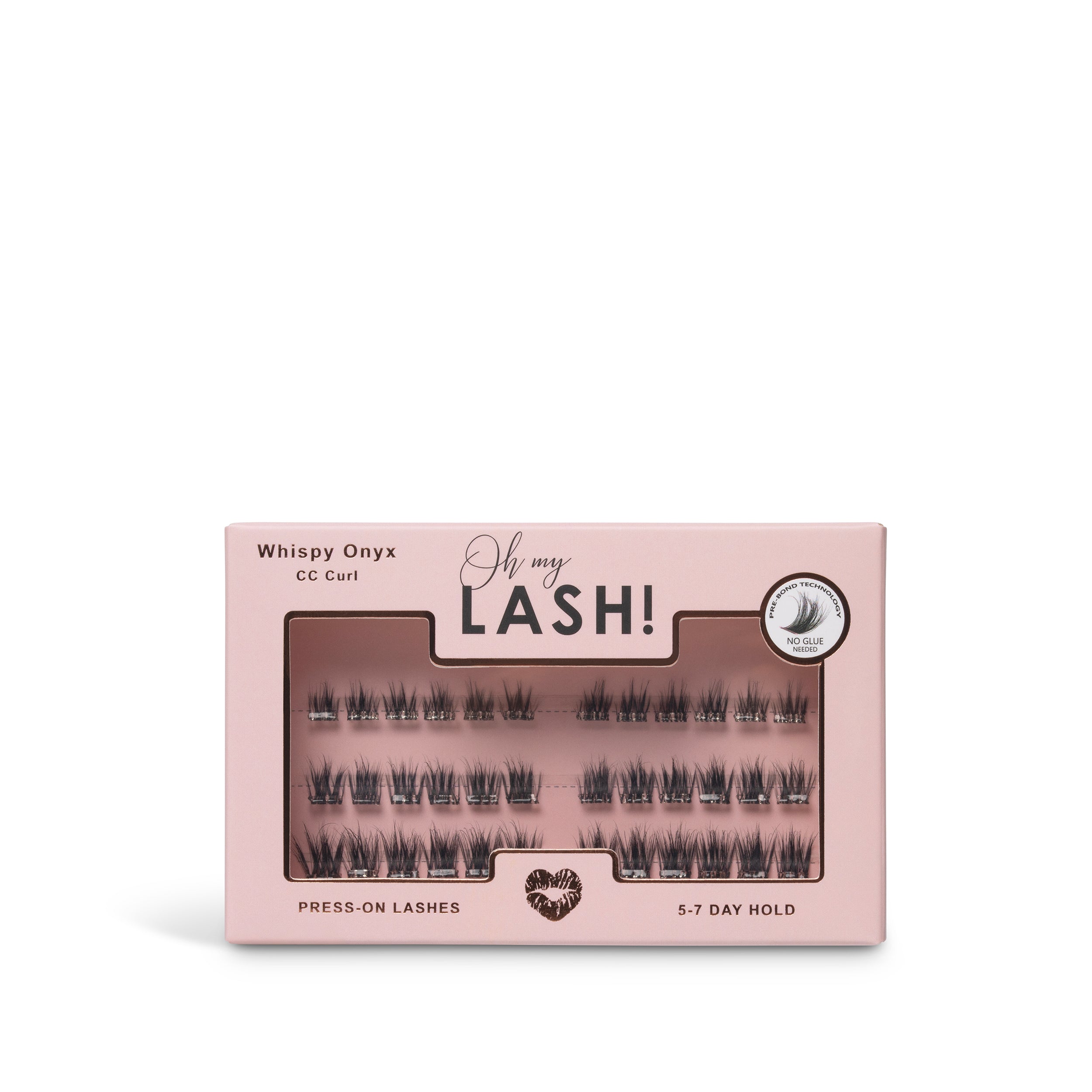 Press On Lashes - Wispy Onyx (clear bond)