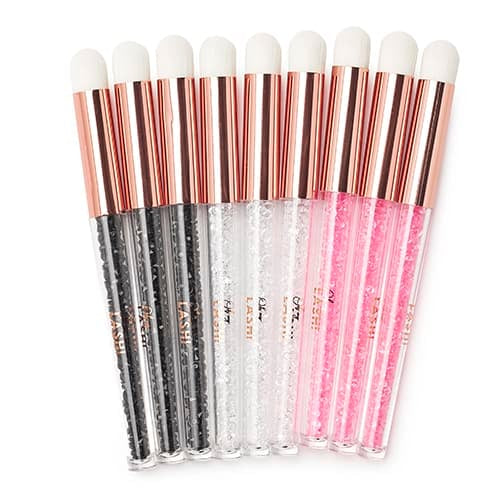 Foam brush - rhinestone 1 stuk