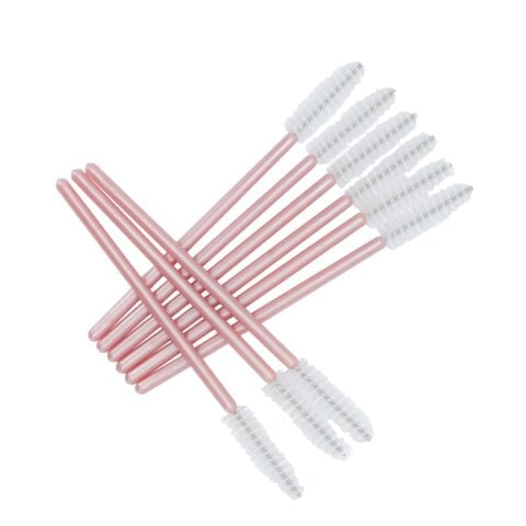 Mascara borsteltjes - Pearl pink 25 stuks