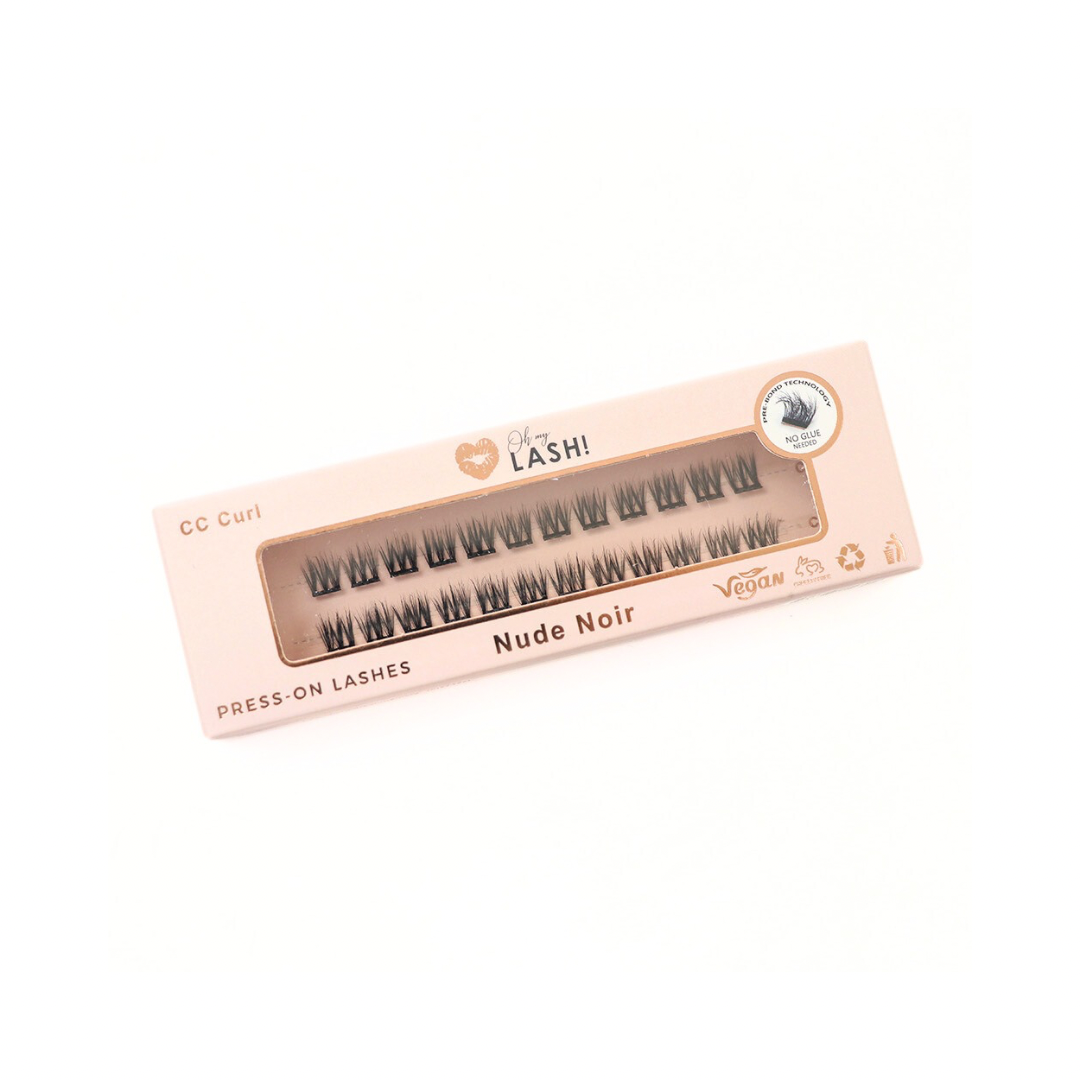 Press on lashes - Nude Noir - single lashes
